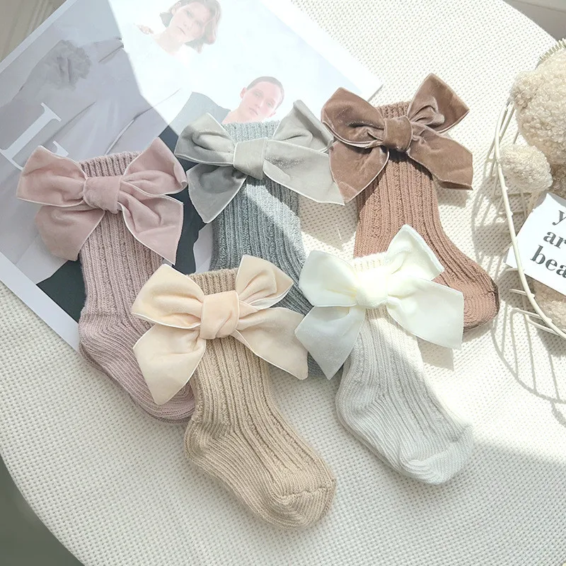 New Baby Best Imported Long Socks From 1 To 5 Years In White Color On Sale MTIW1988
