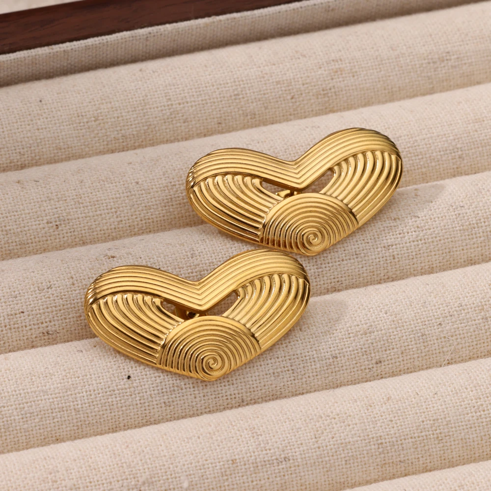 Spiral Stud Jewelry Stainless Steel for Women
