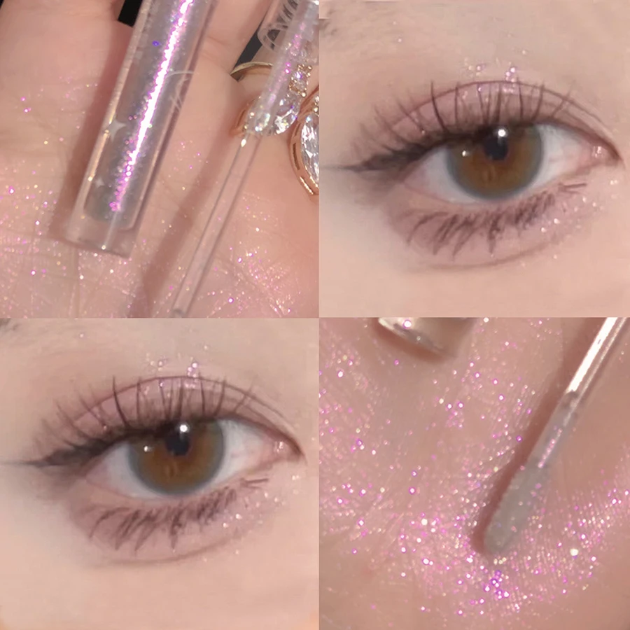 Liquid Eyeshadow High Pigment Waterproof Lasting Not Easy To Fade Pearl Glitter Portable Delicate Women's Eye Makeup