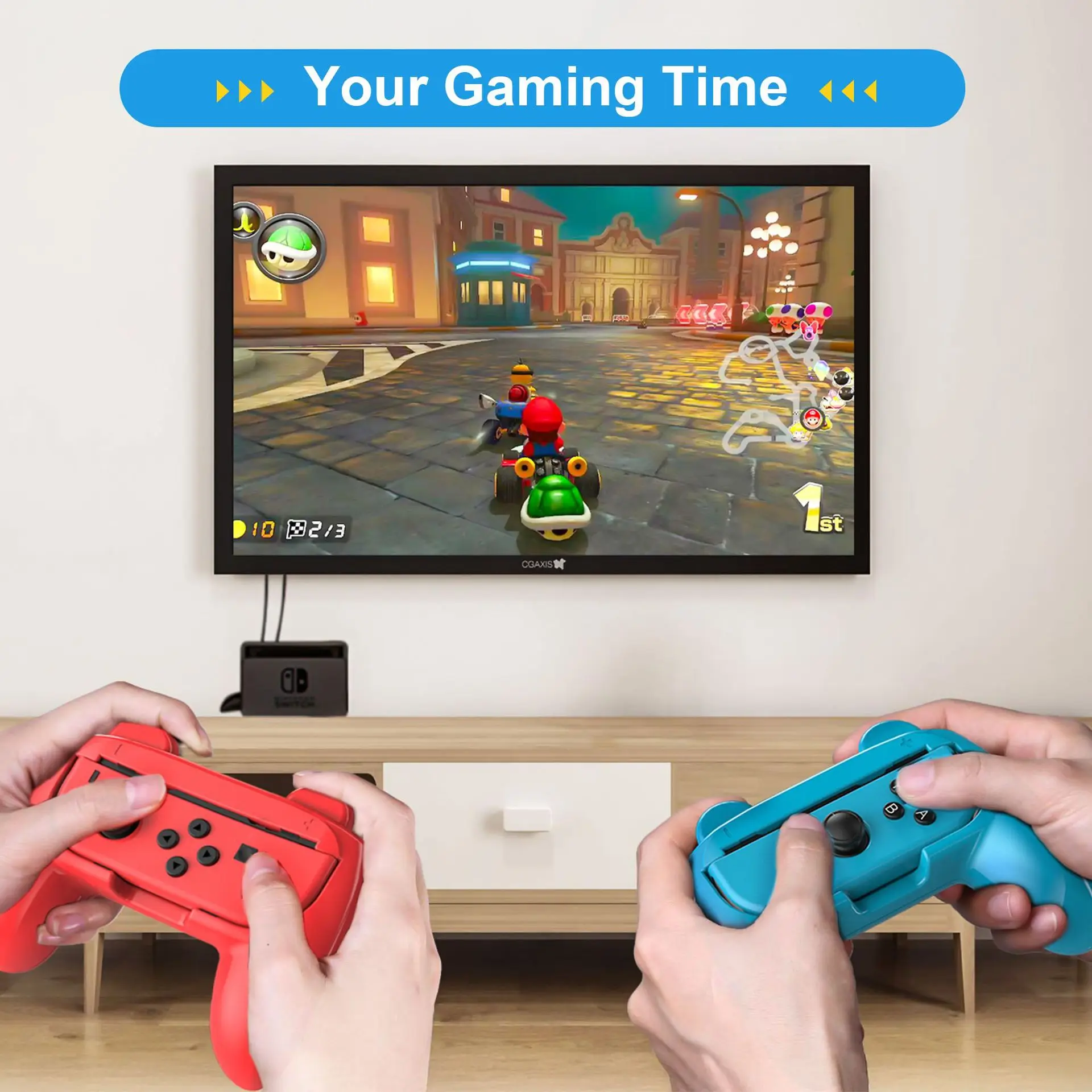 18 in 1 Switch Sports Somatosensory Sports Set Multi in 1 Game Lightsaber Tennis Racket Racing Steering Wheel