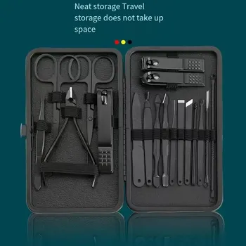 Nail Clipper Set Nail Clipper Set Case Diagonal Nail Clippers Pedicure Tools Ear Pick Scoop Magic Nail Tools to Remove Dead Skin 2