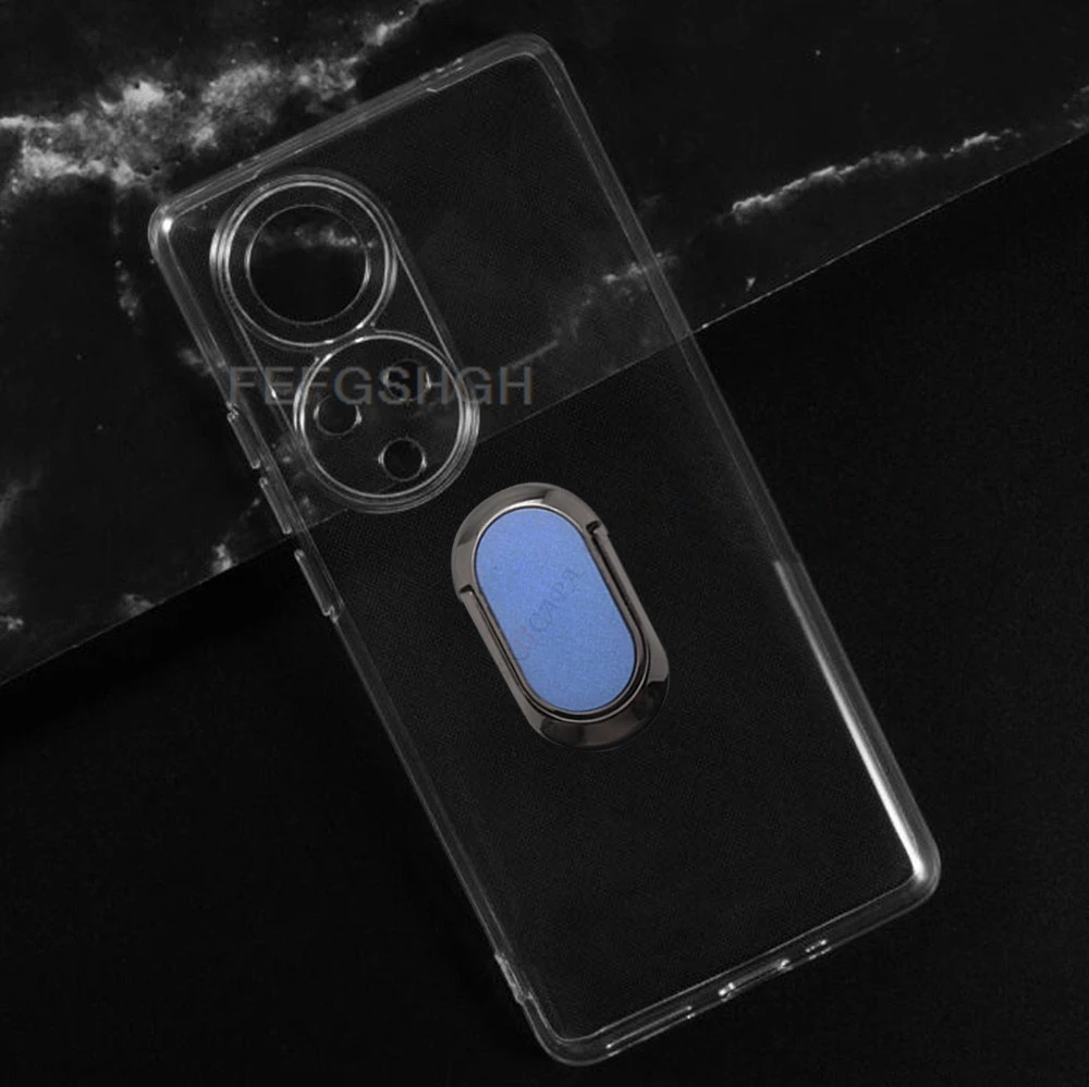 Premium Back Ring Holder Bracket Phone Case - Soft Silicone TPU Cover