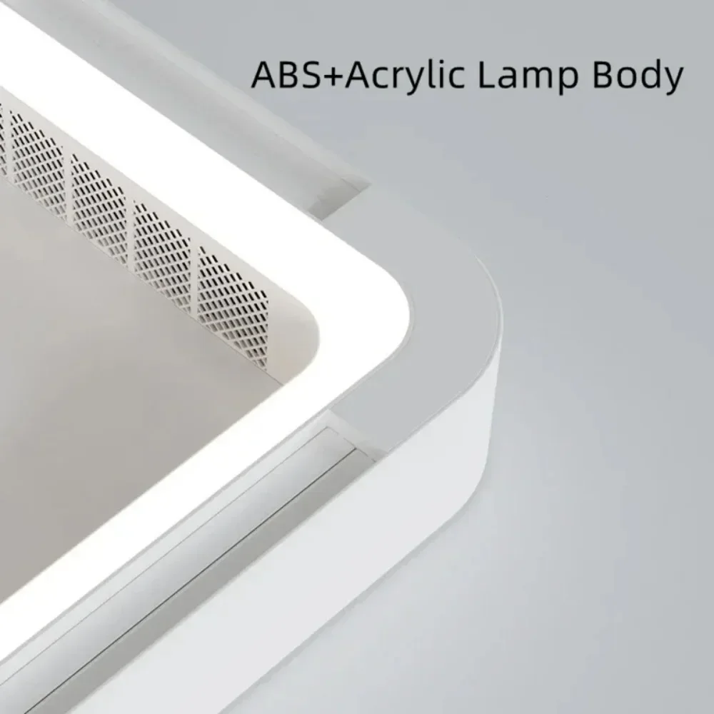 Invisible bladeless fan light modern LED with light fan remote control bladeless DC cycler home decoration lighting fixture