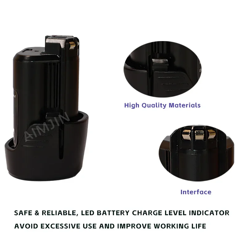 

10.8V 3000mAh Li-ion Rechargeable Battery Pack Replace for BOSCH Cordless Electric Drill Screwdriver BAT411 BAT412 BAT412A