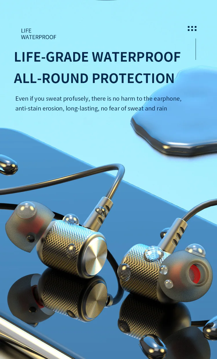 Wireless Bluetooth Headphones In-ear Neckband Sports Headset_voghion.com
