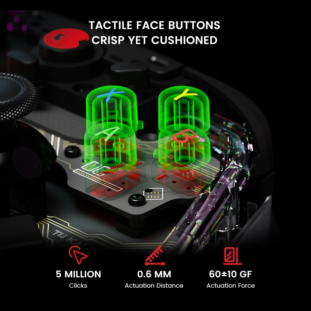 GameSir T4 Kaleid ӿ Ʈѷ Ȧ ȿ  е, T4 Kaleid, ٵ ġ  PC ̸ Ʈ ̽ƽ 