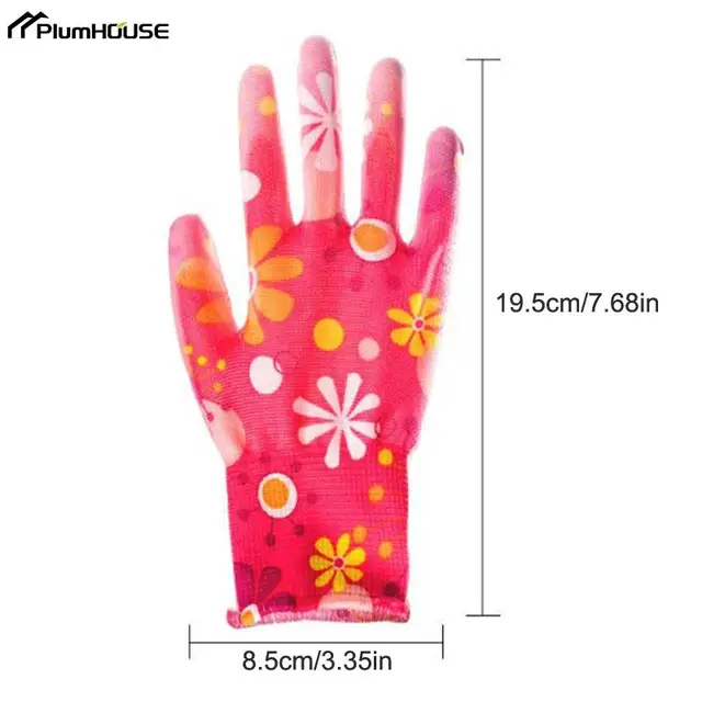 Ültetési Udvar Tisztítása Pálma Bevonatú Virágkesztyűs Nők Nem Csúszás Kesztyű Háztartási Munkavédő - Image 6