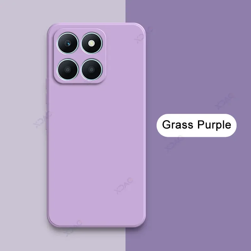 Premium Dual Layer Protective Case - Luxury Soft Square Liquid Silicone Armor, Full Camera Coverage