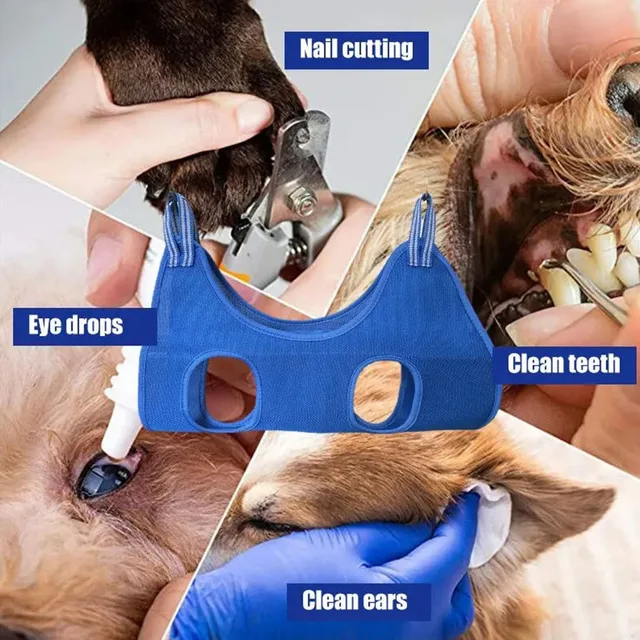Dog Cat Grooming Hammock Fixed Bath Bag for Nail Cutting Anti Scratch Cat Trimming Restraint Bag Cat Beauty Hanging Pet Supplies 4