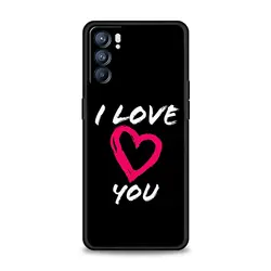I Love You Pink Heart Phone Case - Elegant and Stylish Protective Cover for Oppo Reno8Pro (A1)