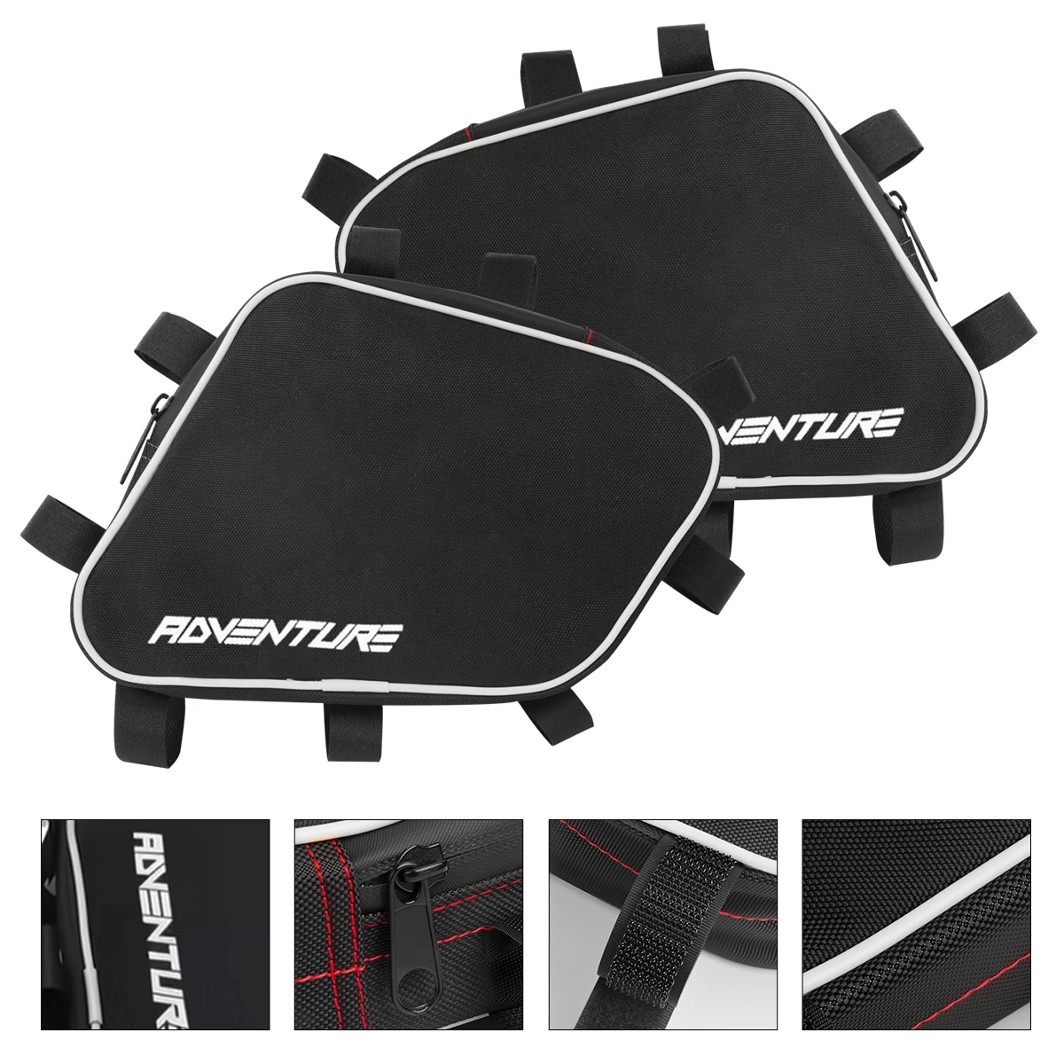 Bumper Storage Bags for Adventure Motorcycle Crash Bars