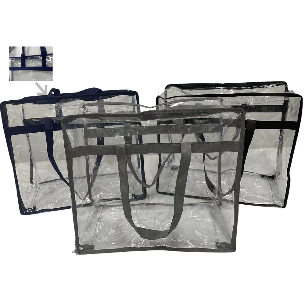 Transparent Storage Bag Thickened Pvc Portable Folding Toy Clothing Storage Bag Waterproof Dustproof Pillow Quilt Storage Bags 5