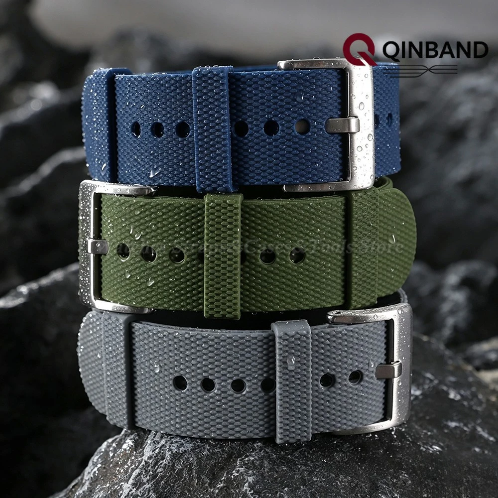 Sport Fashion Waterproof Silicone Watch Strap - Soft Rubber Wristband