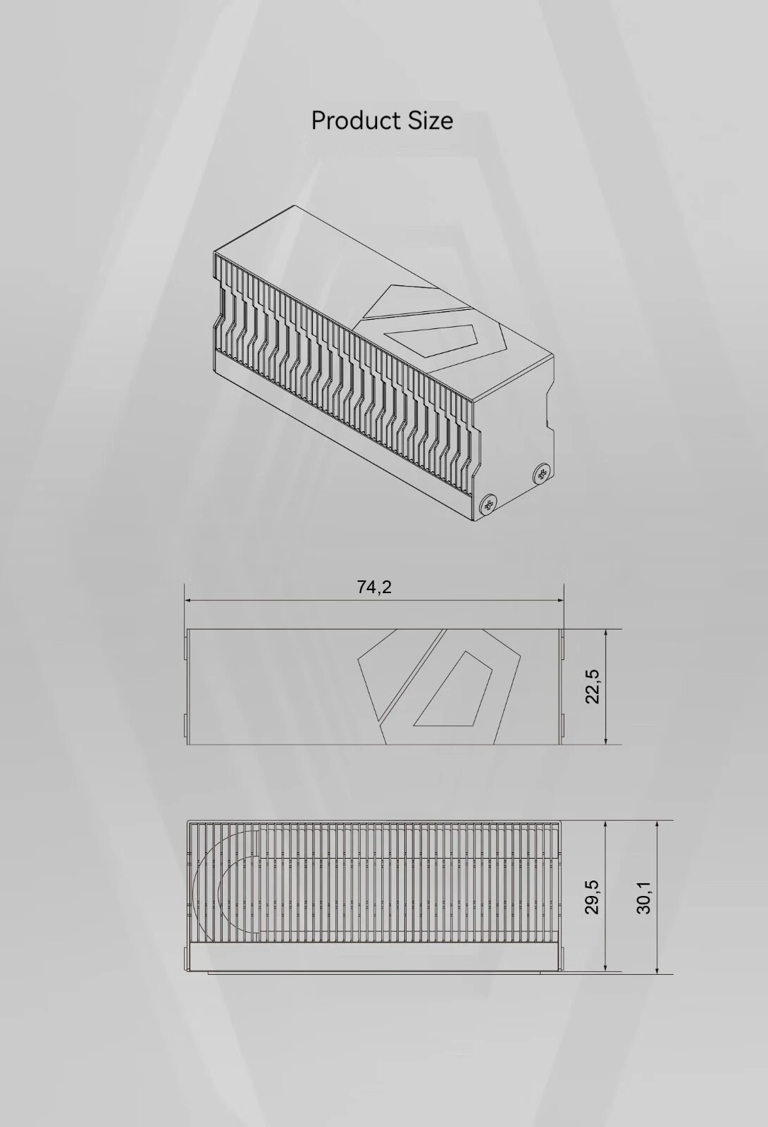 ID-COOLING ZERO M15 M.2 Solid State Heat Sink Nvme 2280 Radiator M.2 SSD Cooler