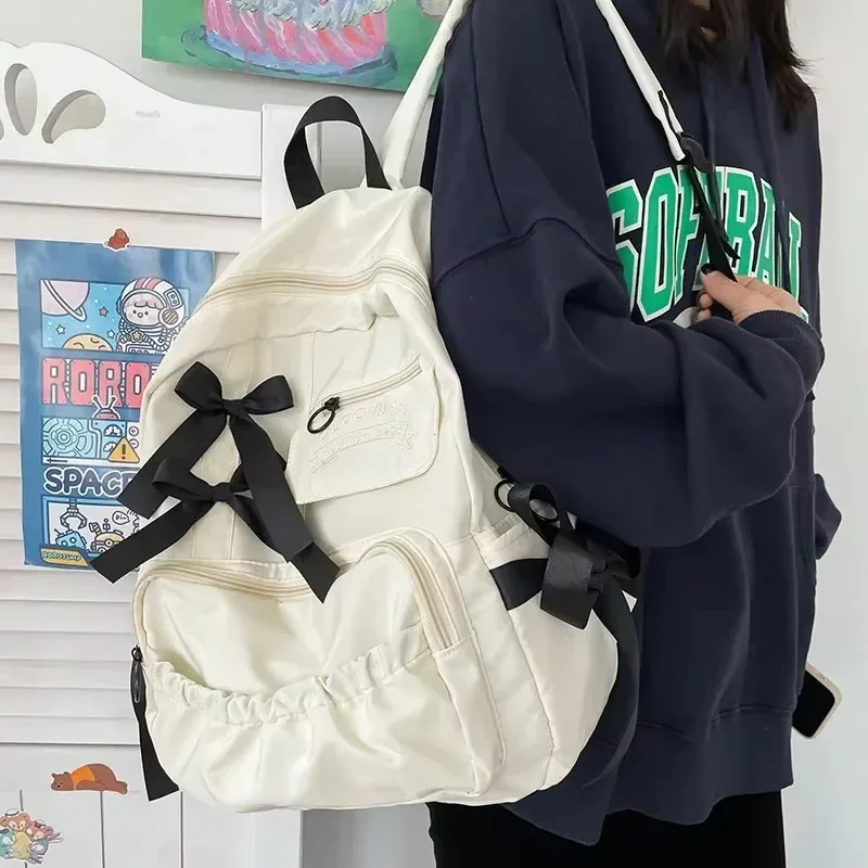 Fashion Backpack Canvas Women Backpack Anti-theft Shoulder Bags New School Bag for Teenager Girls School Backapck Female 2