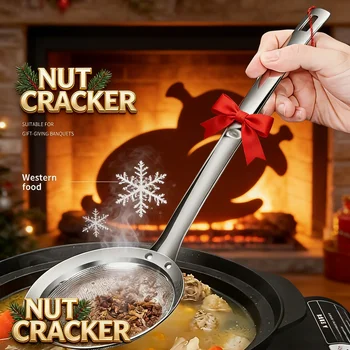1-Piece Fat Skimmer Spoon - Remove Grease from Soup, Perfect for Thanksgiving Gravy & Healthy Holiday Cooking 1