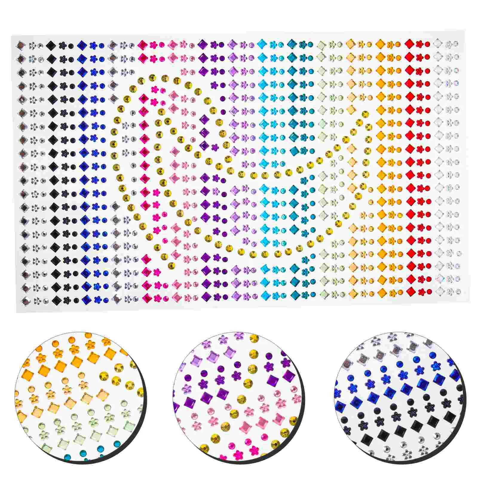 

Rhinestone Letter Stickers Eye Makeup Rhinestones Nail Kids Festival Face Jewels