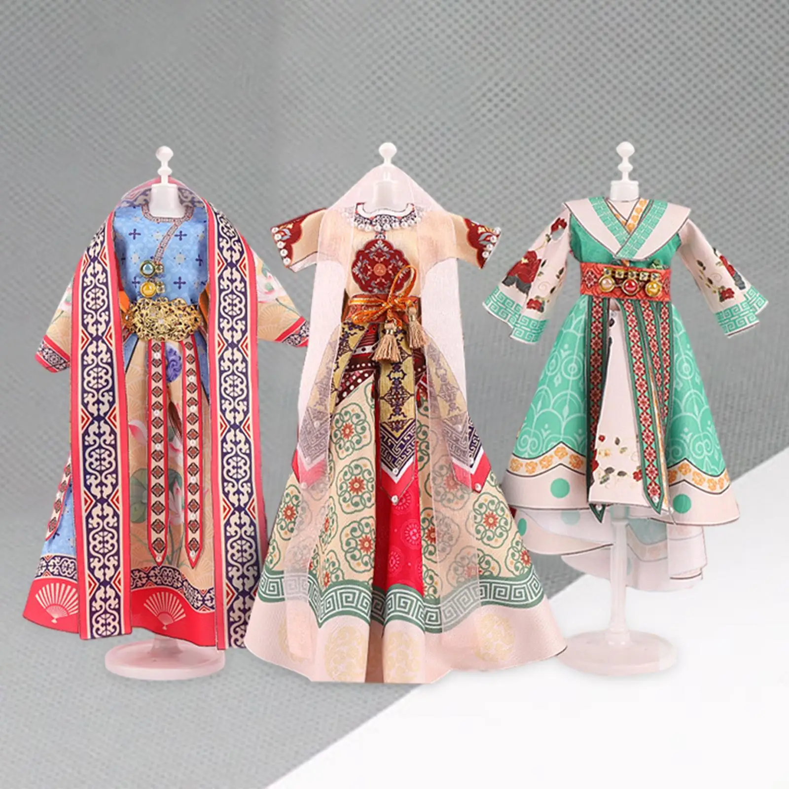 DIY Hanfu Clothes Toys Learning Toys Doll Clothes Making DIY Arts Crafts for Girls Teens Beginners Age 6 7 8 9 10 11 12 Children