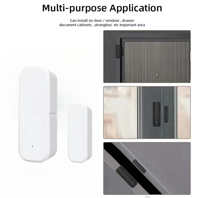 Tuya Door Sensor Window WiFi Wireless Contact Open Close Smart Life APP Remote Control Compatible With Alexa Google Assistant 3