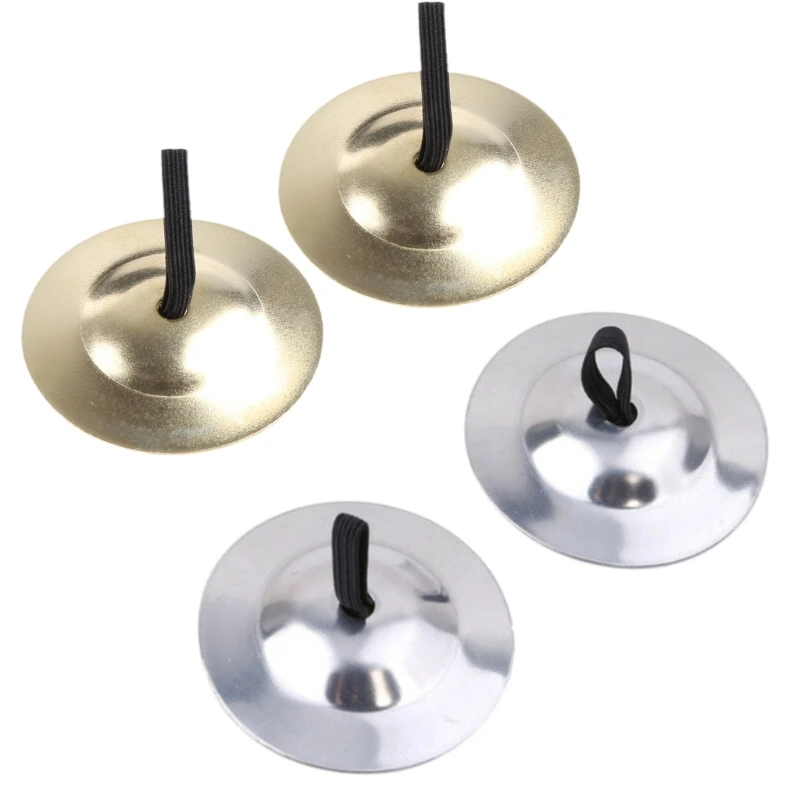 831C 1 Pair Mini Small Kids Children Copper Hand Cymbals Gong Band Rhythm Musical Percussion Instrument Children Handmade Toy