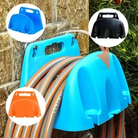 1pc Wall Mounted Garden Irrigation Hose Pipe Hanger Plastic Rack Tap Watering Hose Organizer Storage Holder Pipe Winding Frame 1