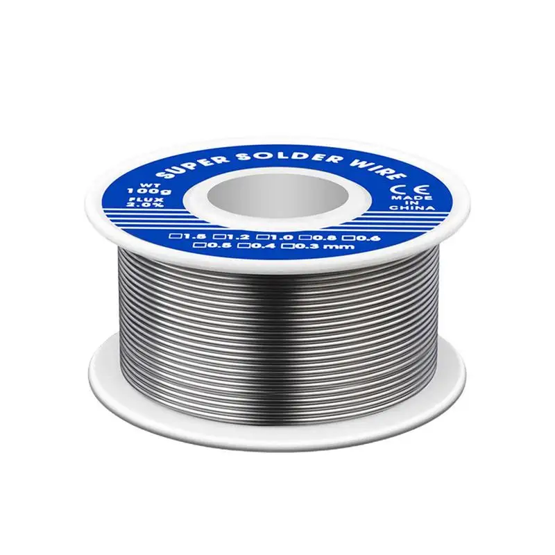 

0.8mm Electrical Soldering Wire Solder Wire Rosin Core Tin Wire Multipurpose Welding Flux Iron Wire Reel Weights 20/30/50/100g