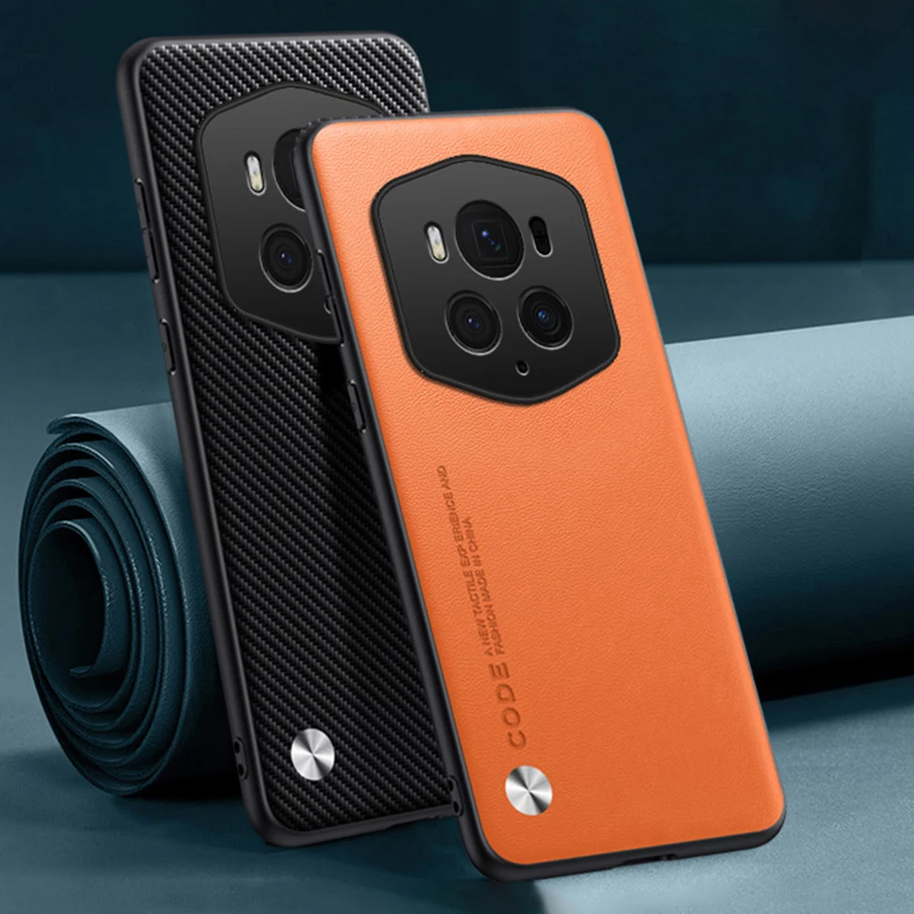 Custodia In Pelle Per Huawei Honor Magic6 Rsr Porsche Design Protezione In Silicone Copertura Del Telefono In Fibra Di Carbonio Magic6Rsr Bvl-An20 Coq