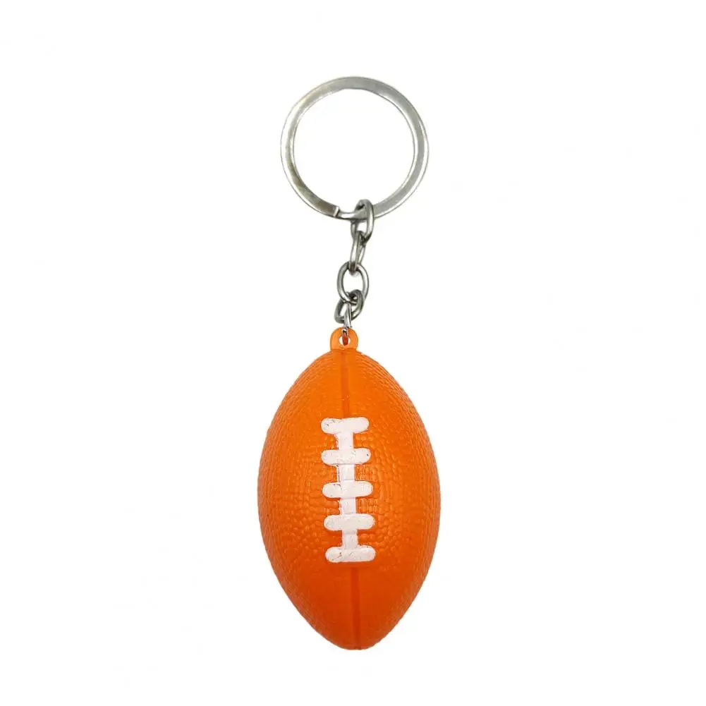 Widely Use  Portable Rugby Key Ring Pendant Plastic Key Chain Realistic   Outdoor Supply