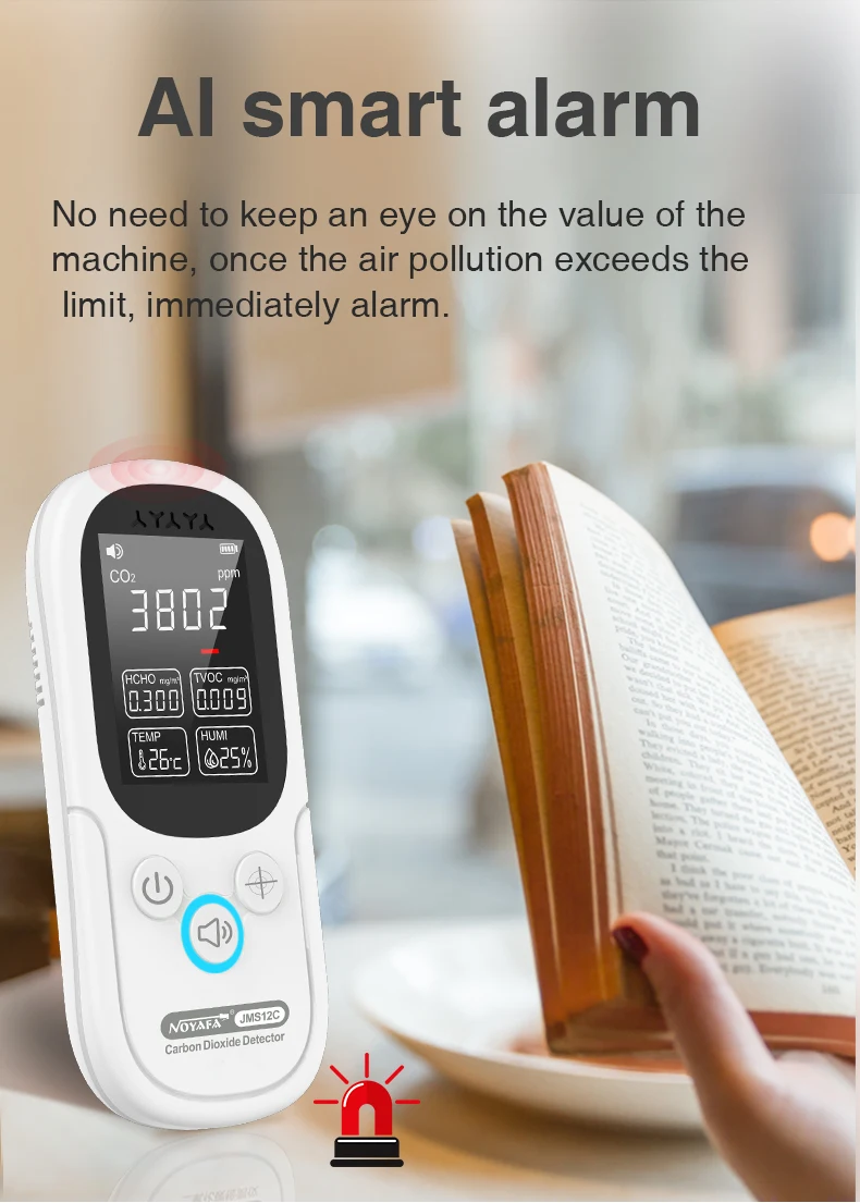 NOYAFA JMS12C Air Quality Testing Instrument Professional Environmental Gas Form