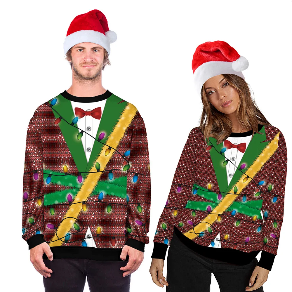 Ugly Christmas Sweater Ideas Couples Couples Funny Ugly Christmas Sweaters Pullovers
