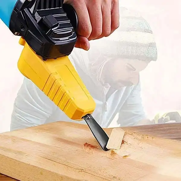 cordless polisher Electric Wood Carving Chisel M10 Adapter Set Changed Angle Grinder Into Power Chisel Engraving Knife DIY Cutter Woodworking Tool paint compressor