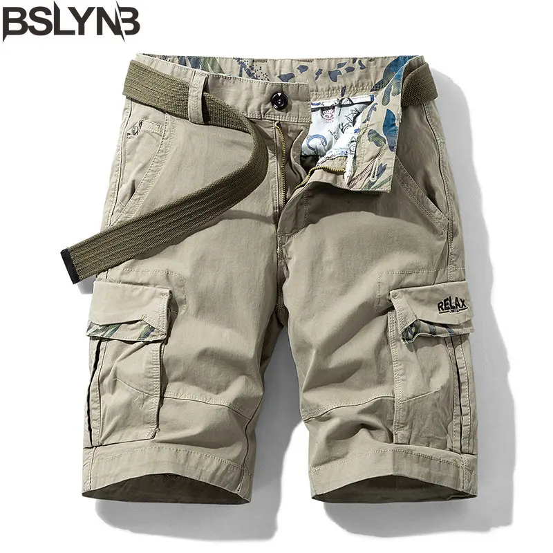 Nuovi Pantaloncini Cargo Da Uomo Pantaloni Corti Cargo Bermuda In Cotone Estivo Da Uomo