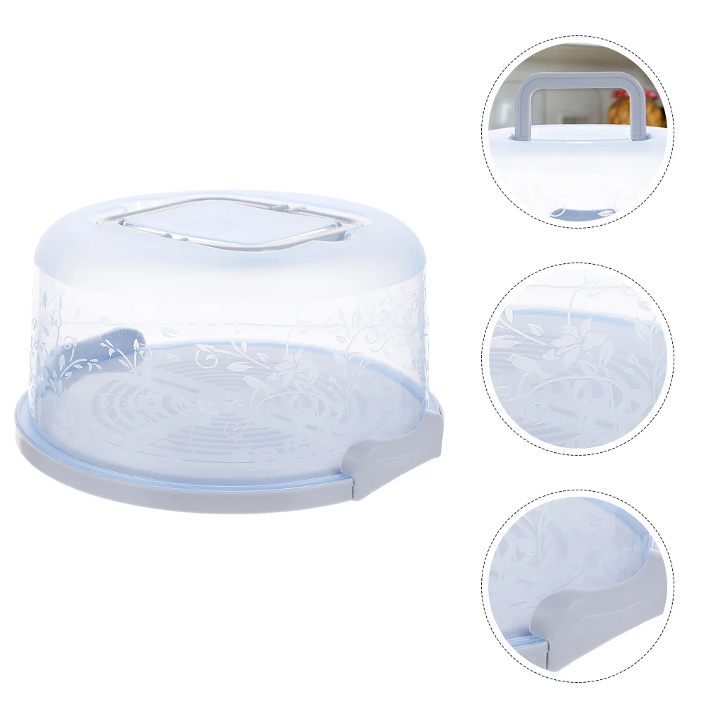 

2 Pcs Birthday Cake Box Food Packing Boxes Buckle Portable Container Multi-function Case Dessert