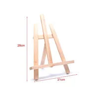 Foldable Tabletop Easel Adjustable Portable Wood Drawing Easel Lightweight Art Supply Sketching Painting Board Students Artist 2