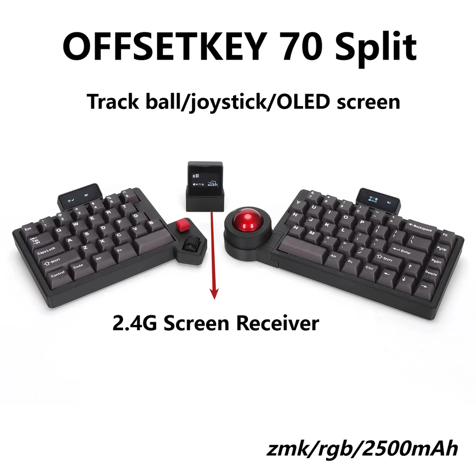 Orbee トラックボール ロープロファイル 無線分割キーボード zmk Orbee トラックボール ロープロファイル 無線分割キーボード zmk