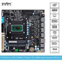 CWWK 11th generation Core i3-1115G4/i5-1135G7/i7-1165G7 six-bay NAS board/4 network 2.5G/6 SATA3.0/2 M.2 NVMe/SFF-8643 2