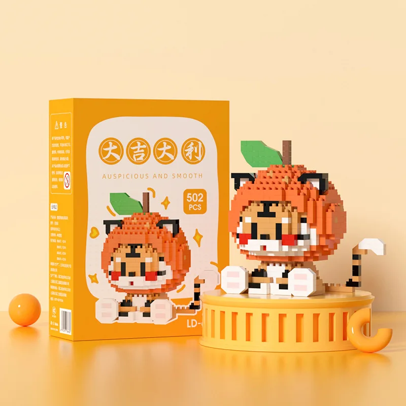 

Mini Blocks Cartoon Animal Building Blocks Set Kawaii Pet Cat Bricks Building Cute Toys for Children Holiday Gift Boy Girls