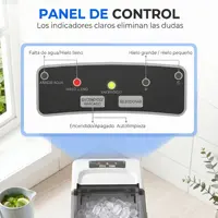 Machine à glaçons autonettoyante Homcom 12 kg/24h, 9 glaçons en 7 min, bleu clair 6