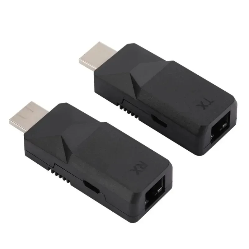 1 Paio Di Extender HDMI Da 60 M Su Cavo Ethernet Cat5e Cat6 A Segnale Di Trasmissione 60 M/30 M 1080P RJ45 A HDMI Estensione A Lunga Distanza - Foto 12