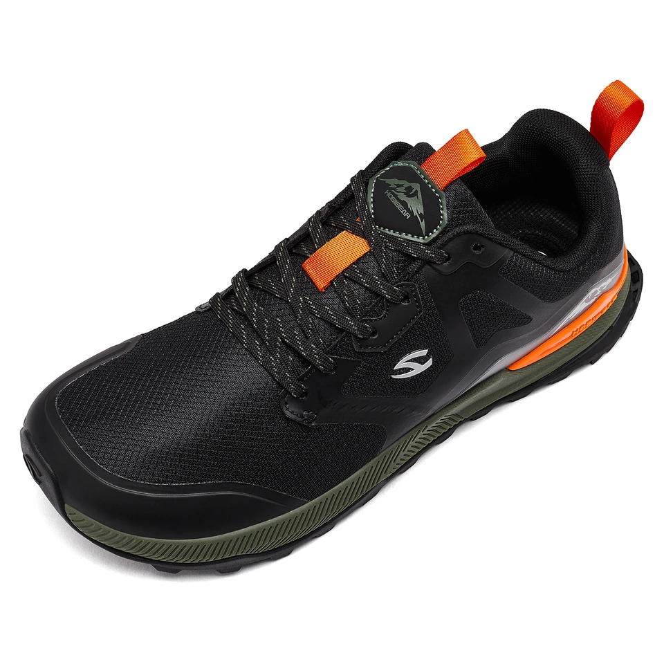 HOBIBEAR Chaussures de randonnée unisexes pour femmes et hommes, chaussures de trail running outdoor en cuir artificiel antidérapant à lacets_voghion.com