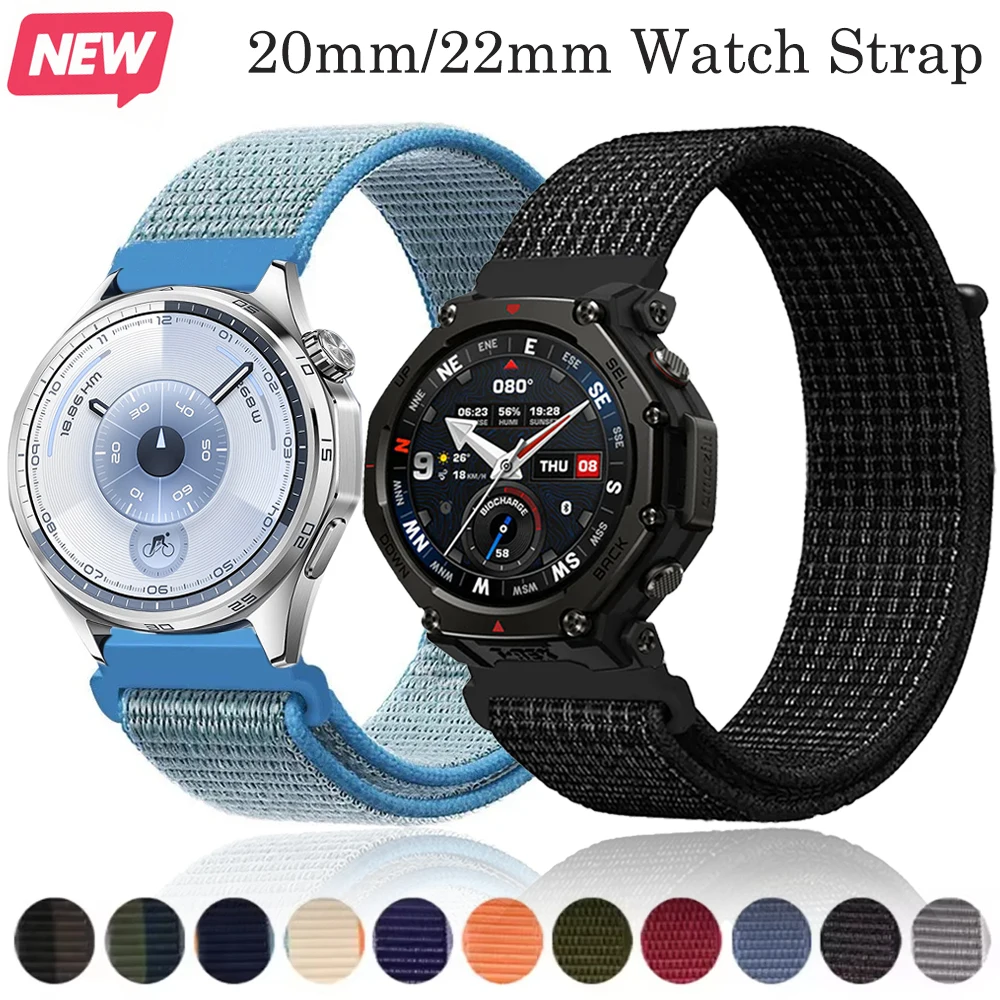 Nylon Loop Strap Wristband for Smartwatches (20mm & 22mm)