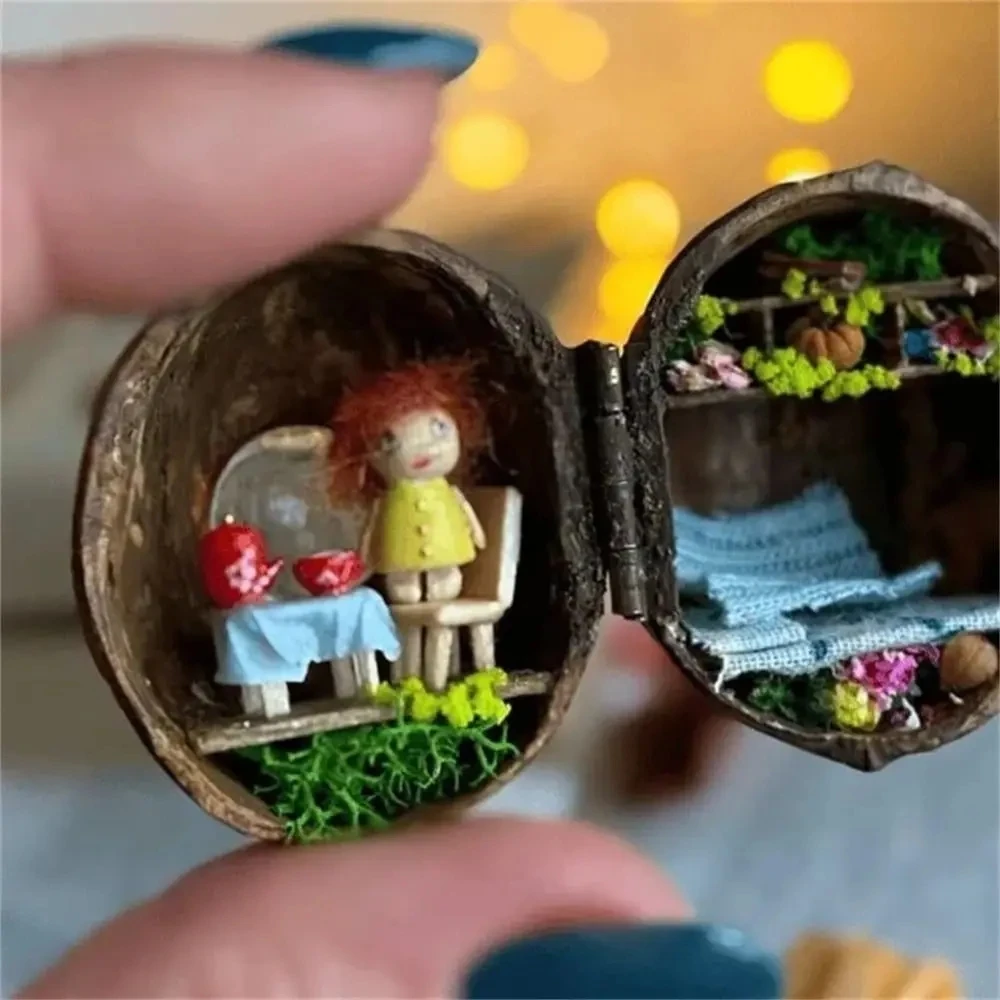 Mini Bar In Noce JBM Per Casa Delle Bambole – Scala 1:12 – Arredo In Miniatura - Foto 5