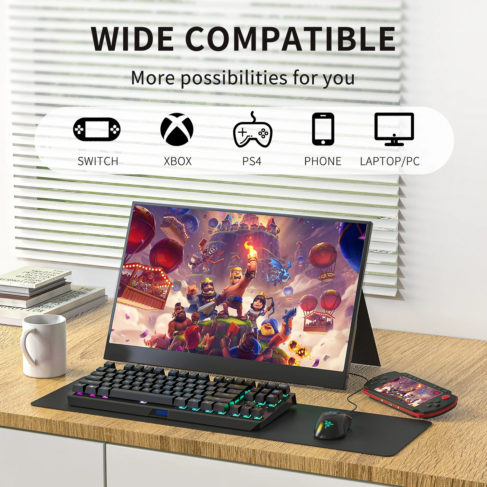  ޴ 15.6 ġ IPS г USB cŸ HDMI   ǻ , PS5/4 ġ XBOX One Ʈ ȭ