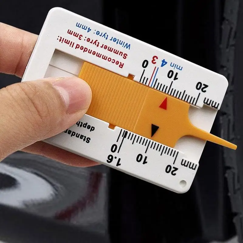 Depthometer 1pc 0-20mm Auto Car Tyre Tread Depthometer Depth Indicator Gauge Gage ...