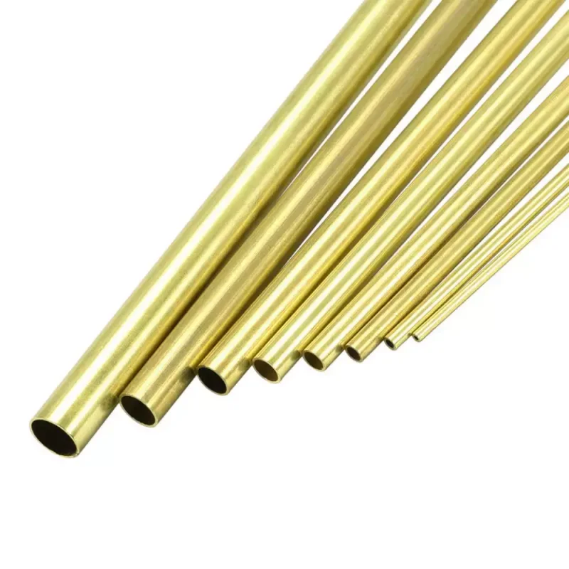 Messingrohr 2mm Wandstärke 7-40mm Außendurchmesser Messingröhre 300mm 500mm Länge Gerades Rohr Außendurchmesser Modellierungsstab Schneiden DIY – Detail 12