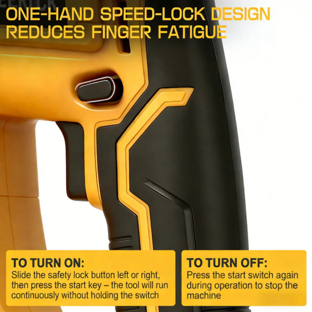 Cordless Electric Concrete Vibrator with Shaft Rod For Dewalt 20V battery Mixing