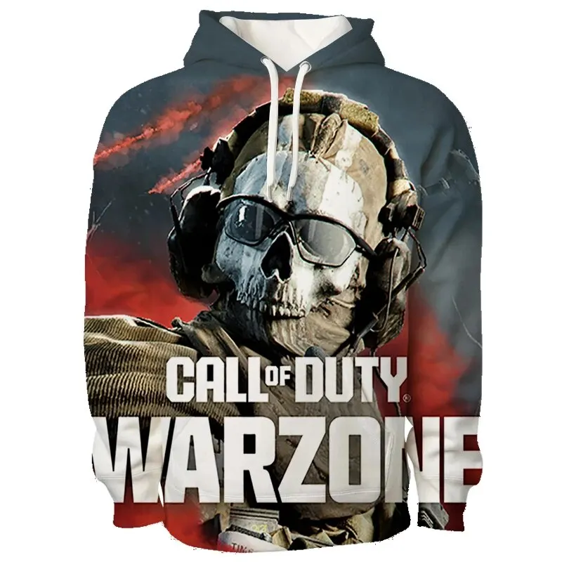 thumbnail image 1 of Nueva sudadera con capucha para amantes de los juegos STG, Call of Duty, juego de disparos COD, estampado 3D, jersey para adolescentes y niños, moda urbana, manga larga, 1 of 5