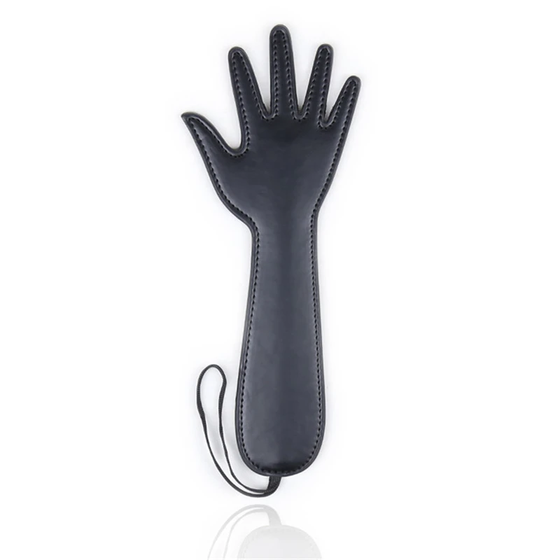 29CM Palm Shape PU Leather Horse Whip，Flog Horse Spank Paddle for Horse Training Crop Equestrian Riding Bat 6
