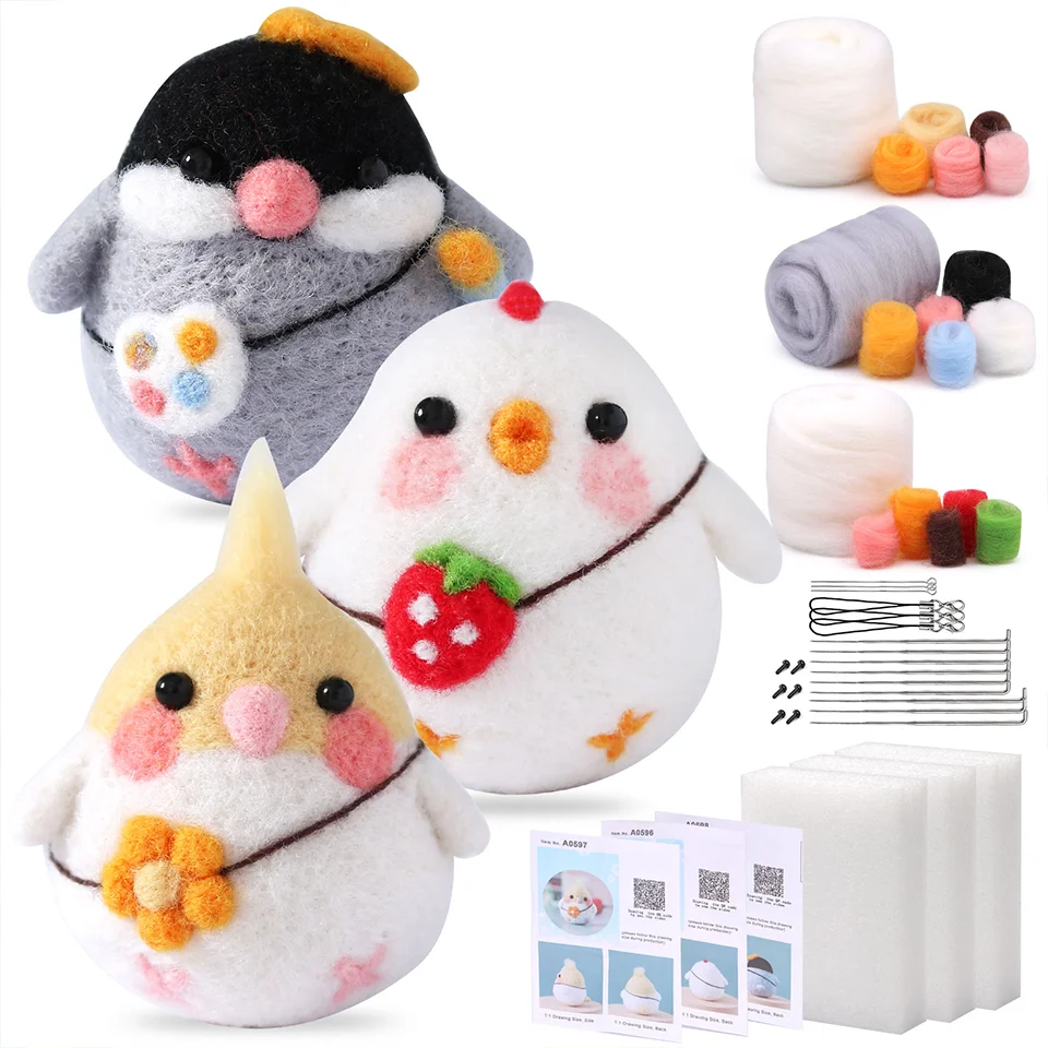 Needle Felting Supplies Kits Tools Doll Making for Beginners Adults