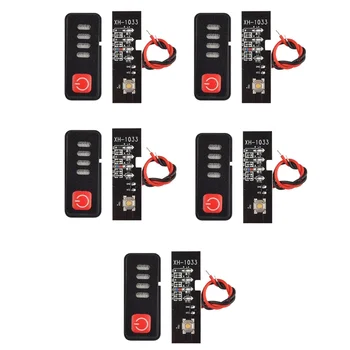 BABQ! Indicatore batteria per trapano elettrico Display a LED per batterie al litio 18V/21V Strumento visivo con capacità 18650